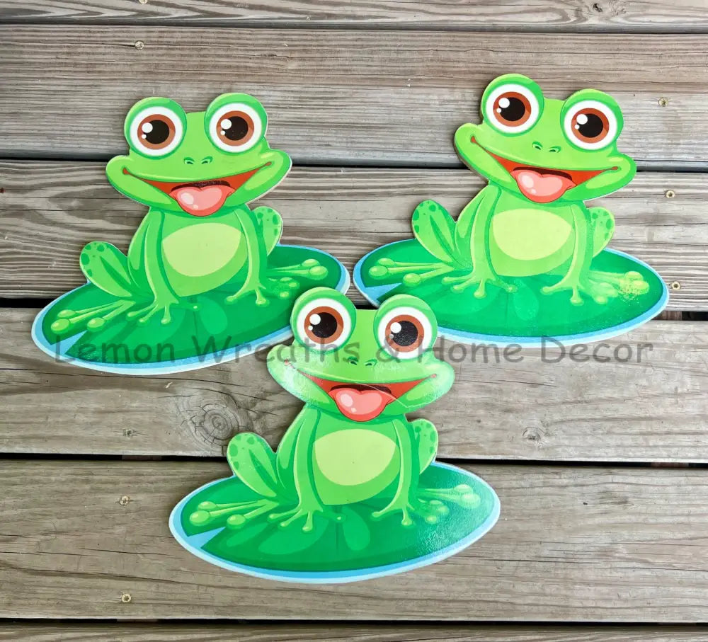 12” Handcrafted Wood Frog Attachment