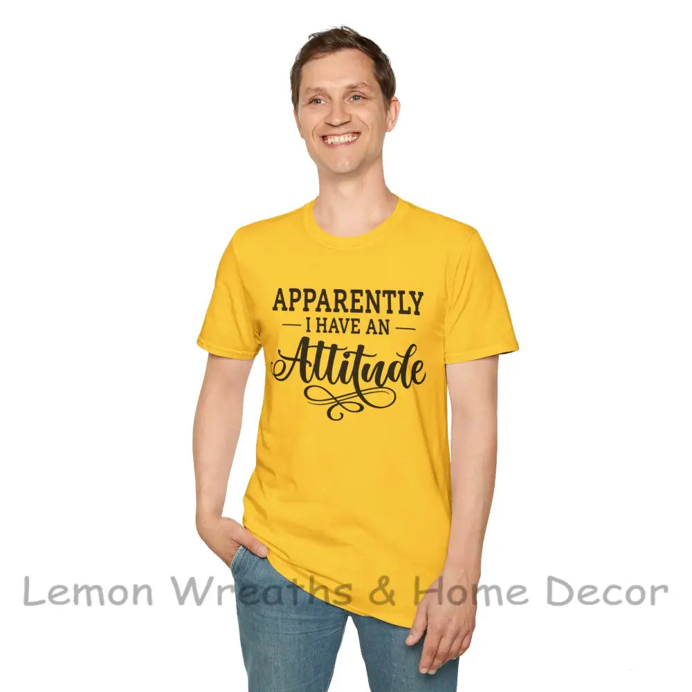 Apparently I Have An Attitude Unisex Softstyle T-Shirt