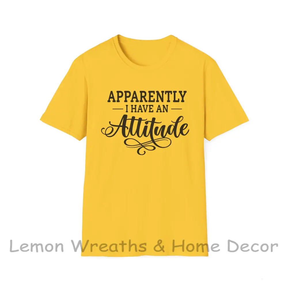 Apparently I Have An Attitude Unisex Softstyle T-Shirt Daisy / S