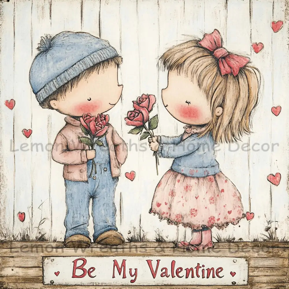 Be My Valentine Cuties Metal Sign