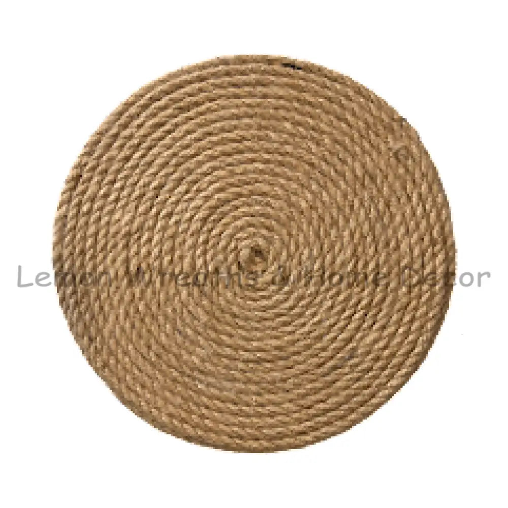 Braided Jute Flower Center Natural
