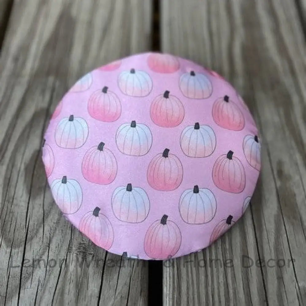 Breast Cancer Awareness Pink Pumpkins Sublimated Fabric Center