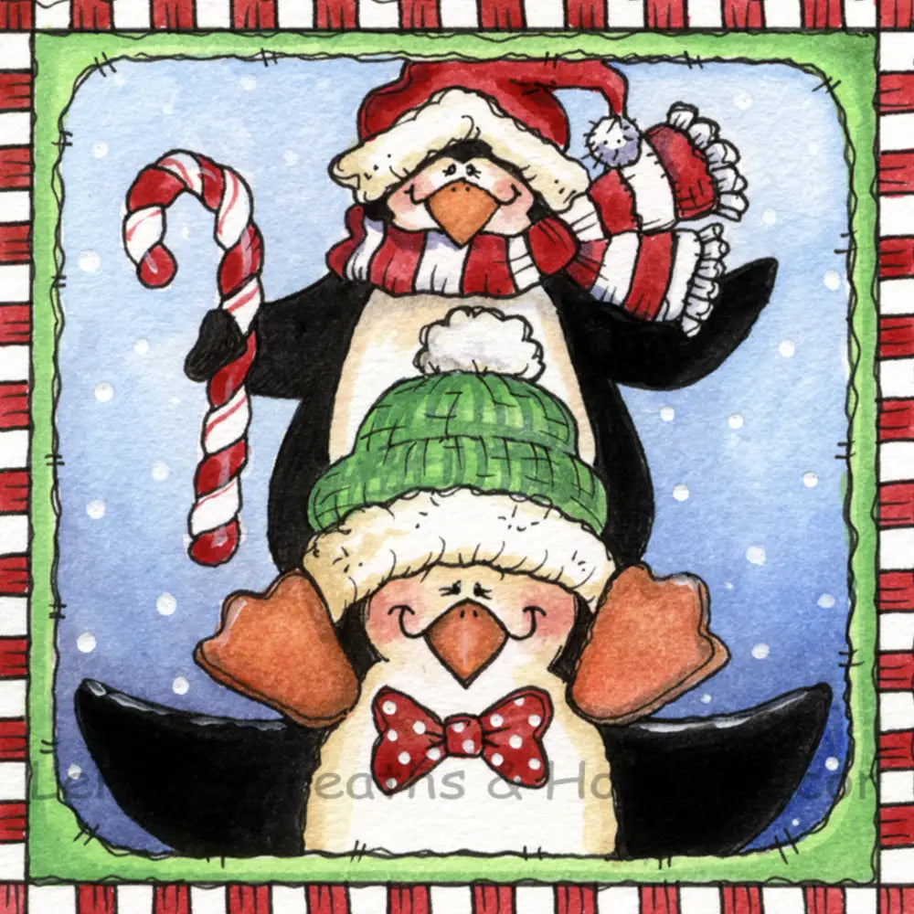 Classic Art Penguins Metal Sign 8