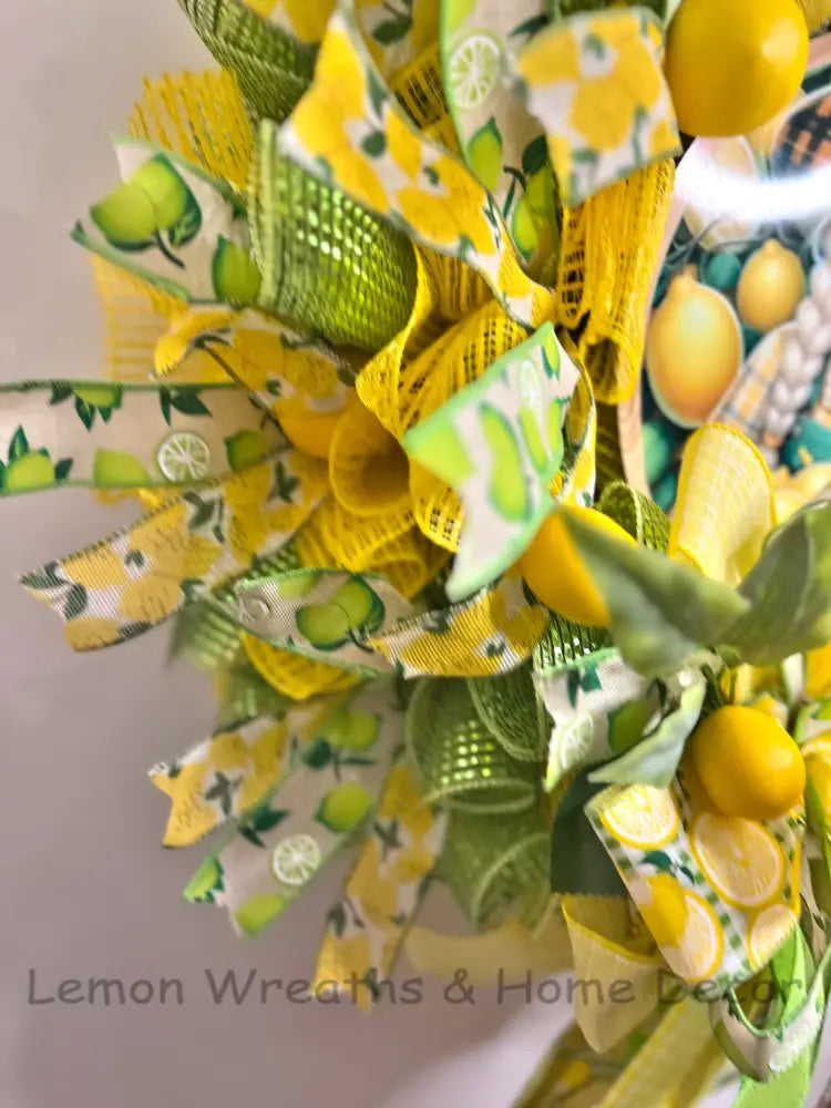 Fruitful Seasons Lemon Girl Wreath