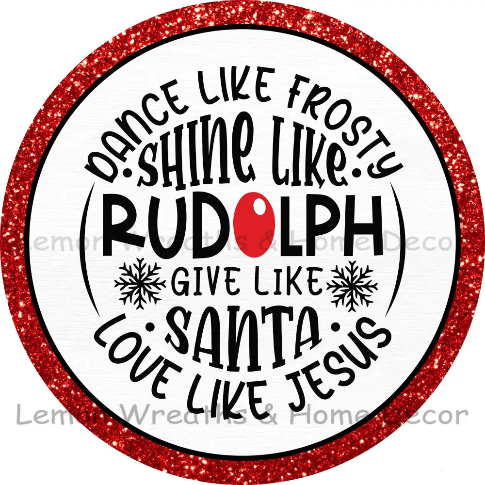 Give Like Santa Love Jesus Metal Sign