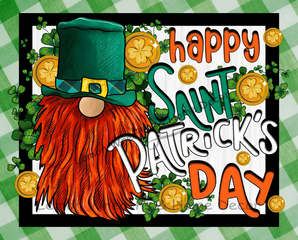Happy Saint Patricks Day Leprechaun Metal Sign