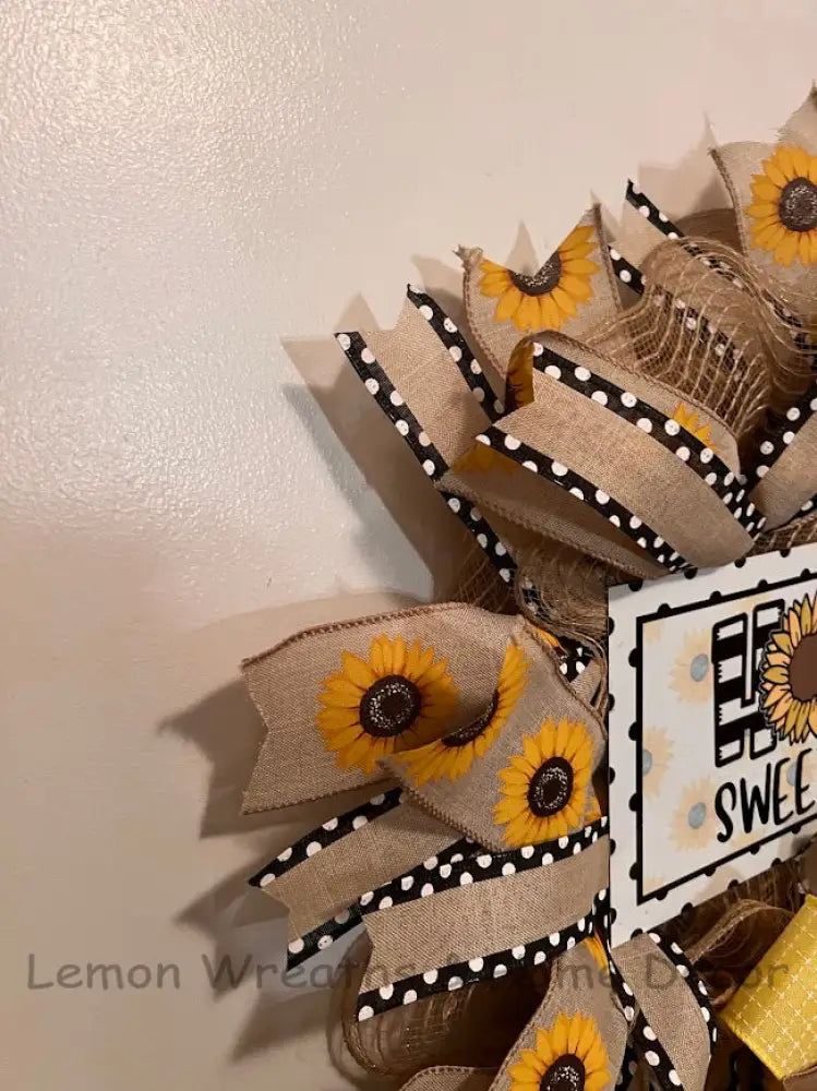 Home Sweet Sunflowers Wreath