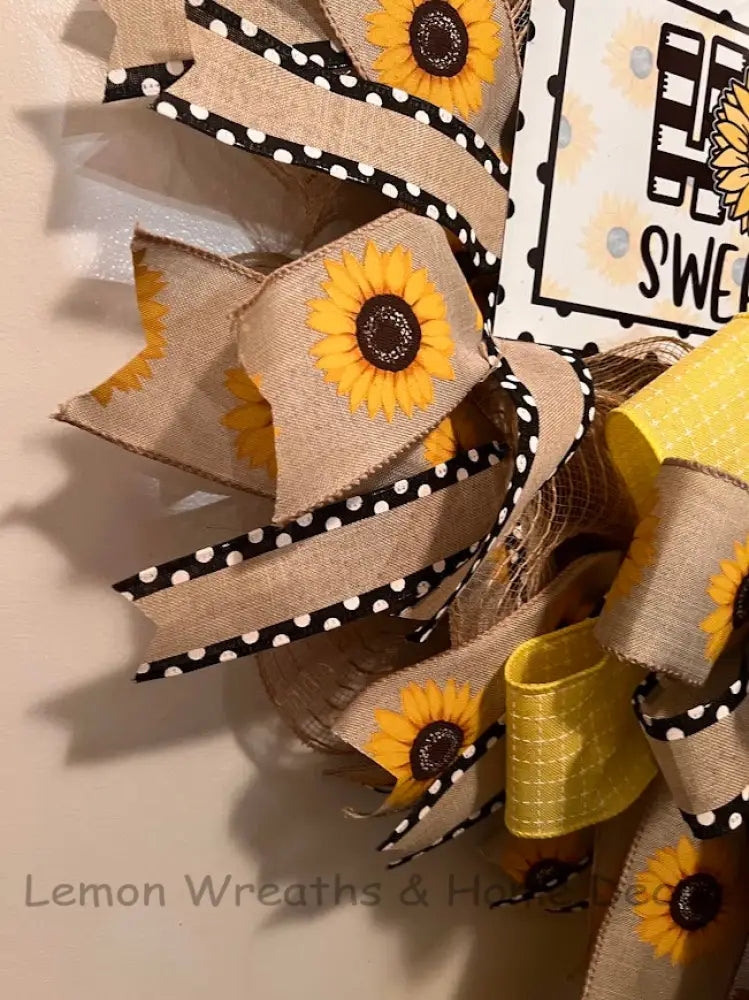 Home Sweet Sunflowers Wreath