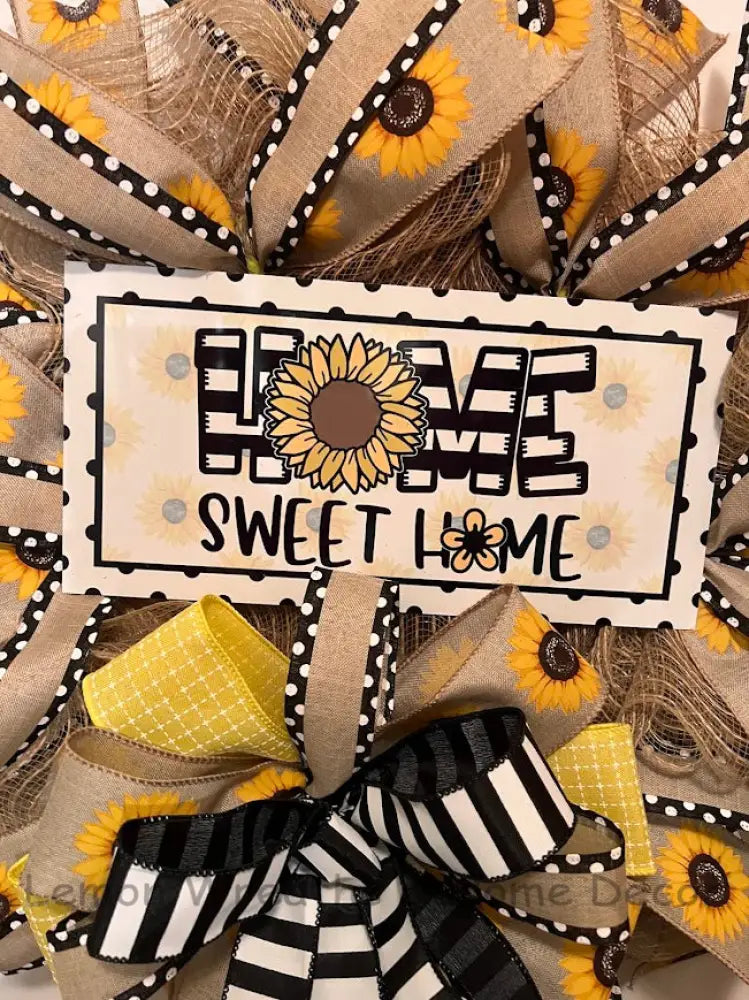 Home Sweet Sunflowers Wreath