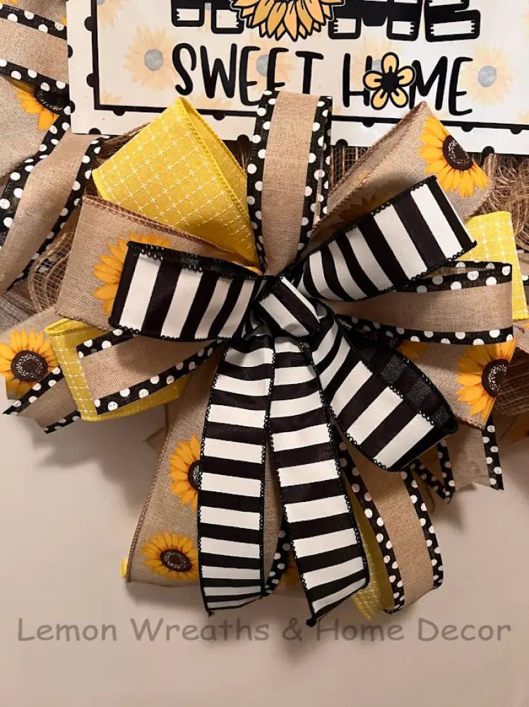 Home Sweet Sunflowers Wreath