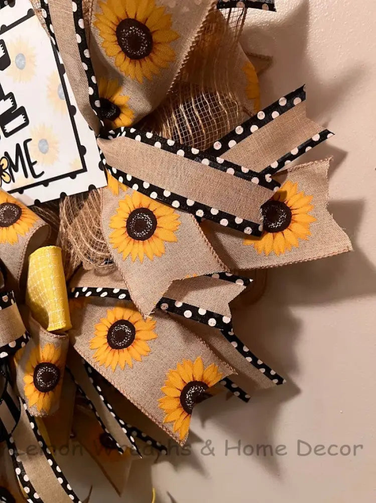 Home Sweet Sunflowers Wreath