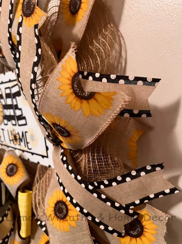Home Sweet Sunflowers Wreath