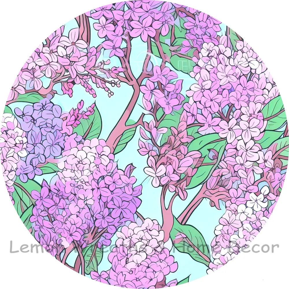 Lilac Bush Sublimated Fabric Center