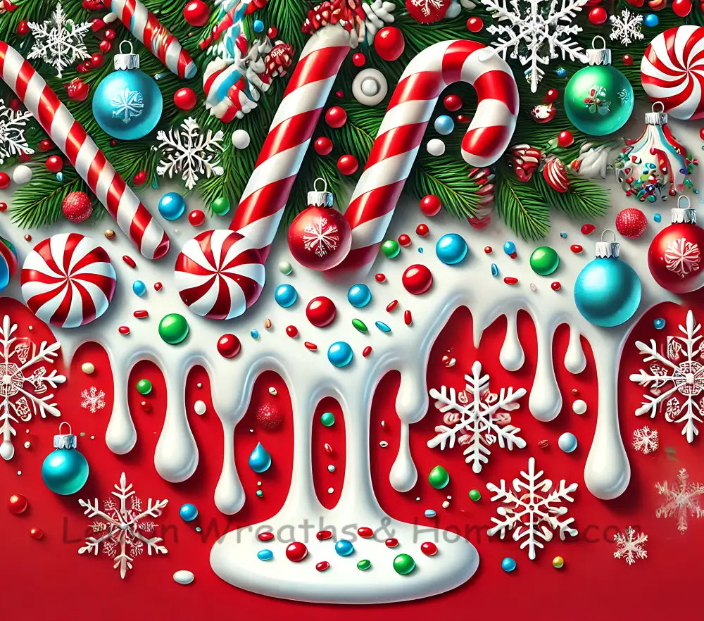 Puffy Peppermint Delight 20Oz Tumbler