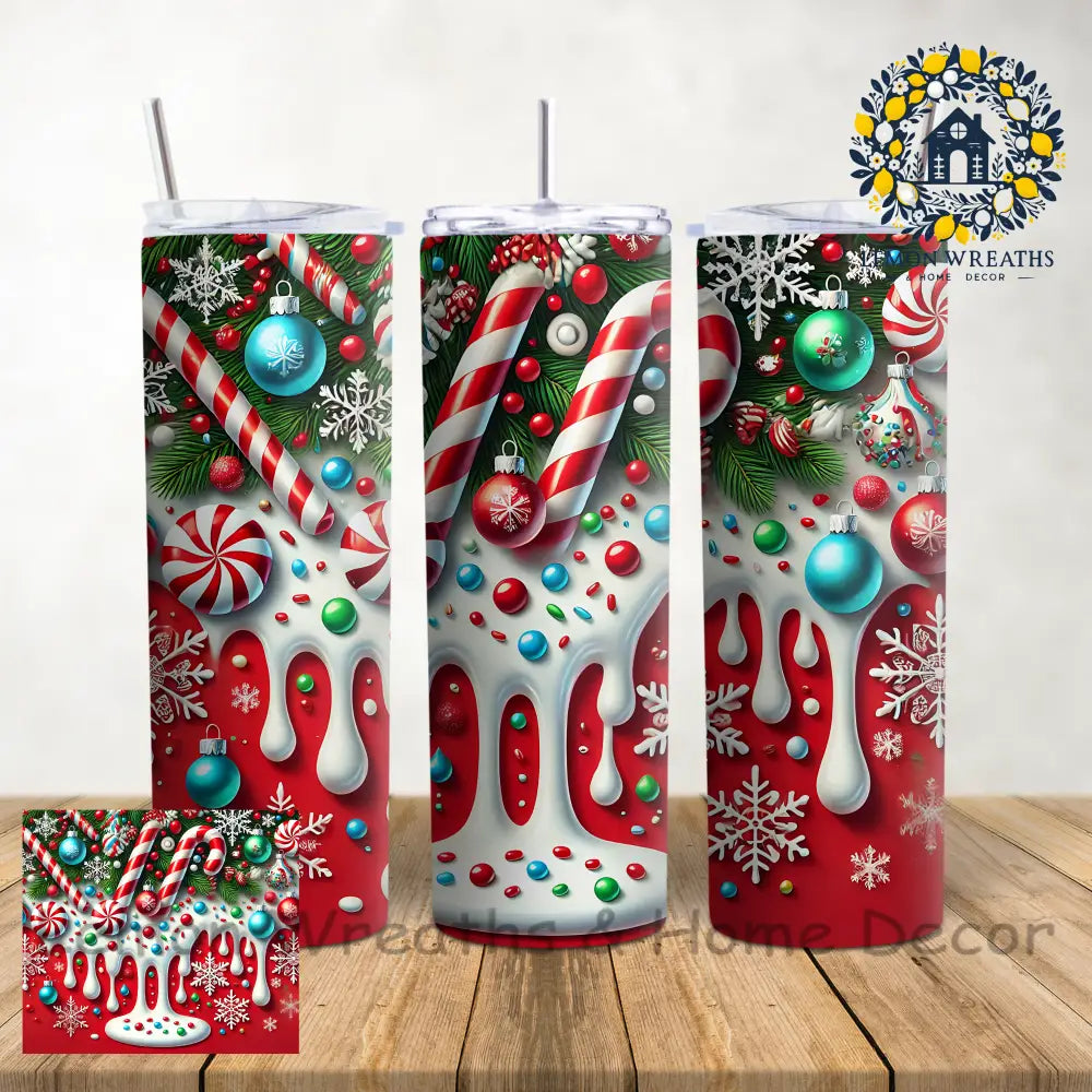 Puffy Peppermint Delight 20Oz Tumbler