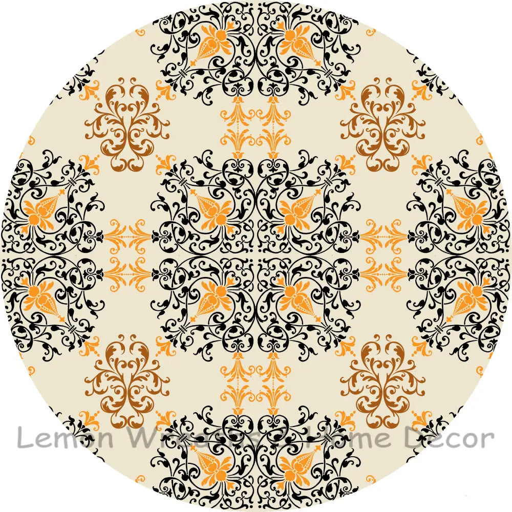 Retro Halloween Sublimated Fabric Center