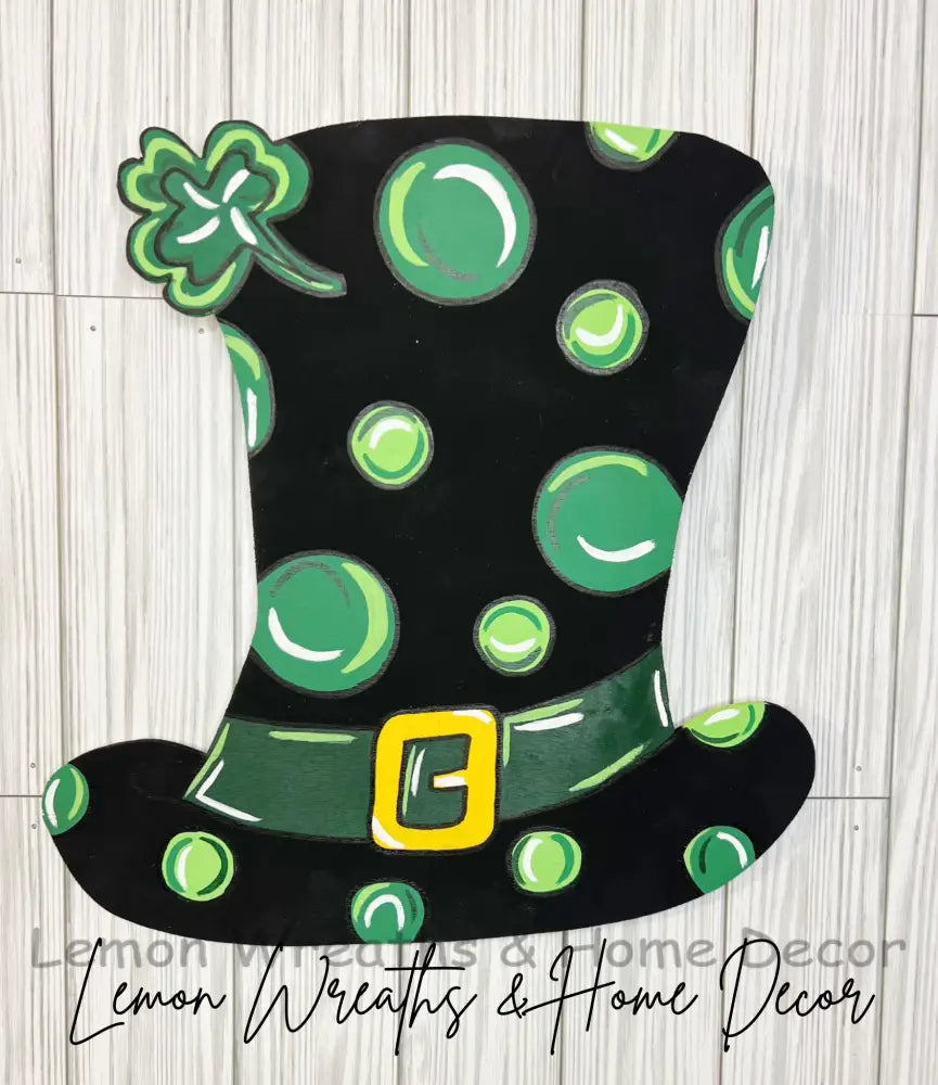 St. Patrick’s Top Hat Wood Attachment / Door Hanger Signs
