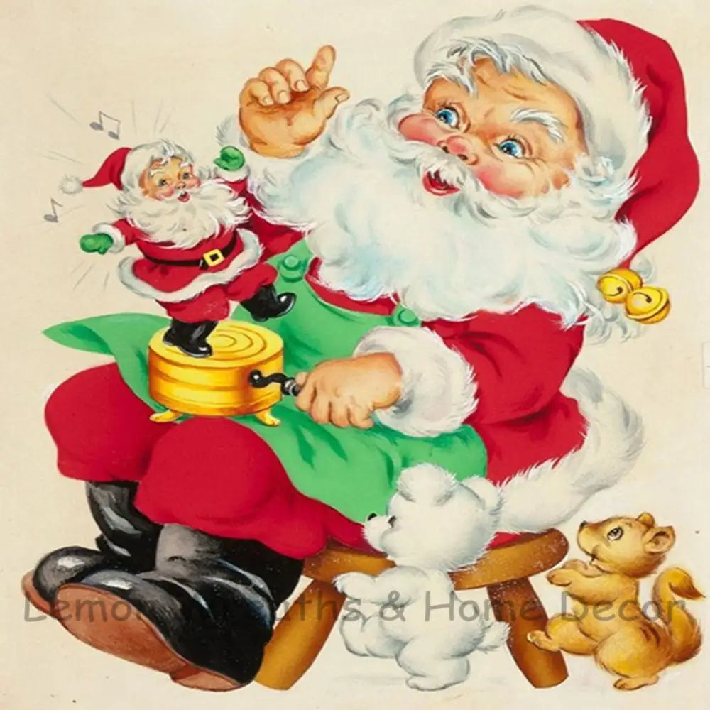 Toy Making Vintage Santa Metal Sign 8