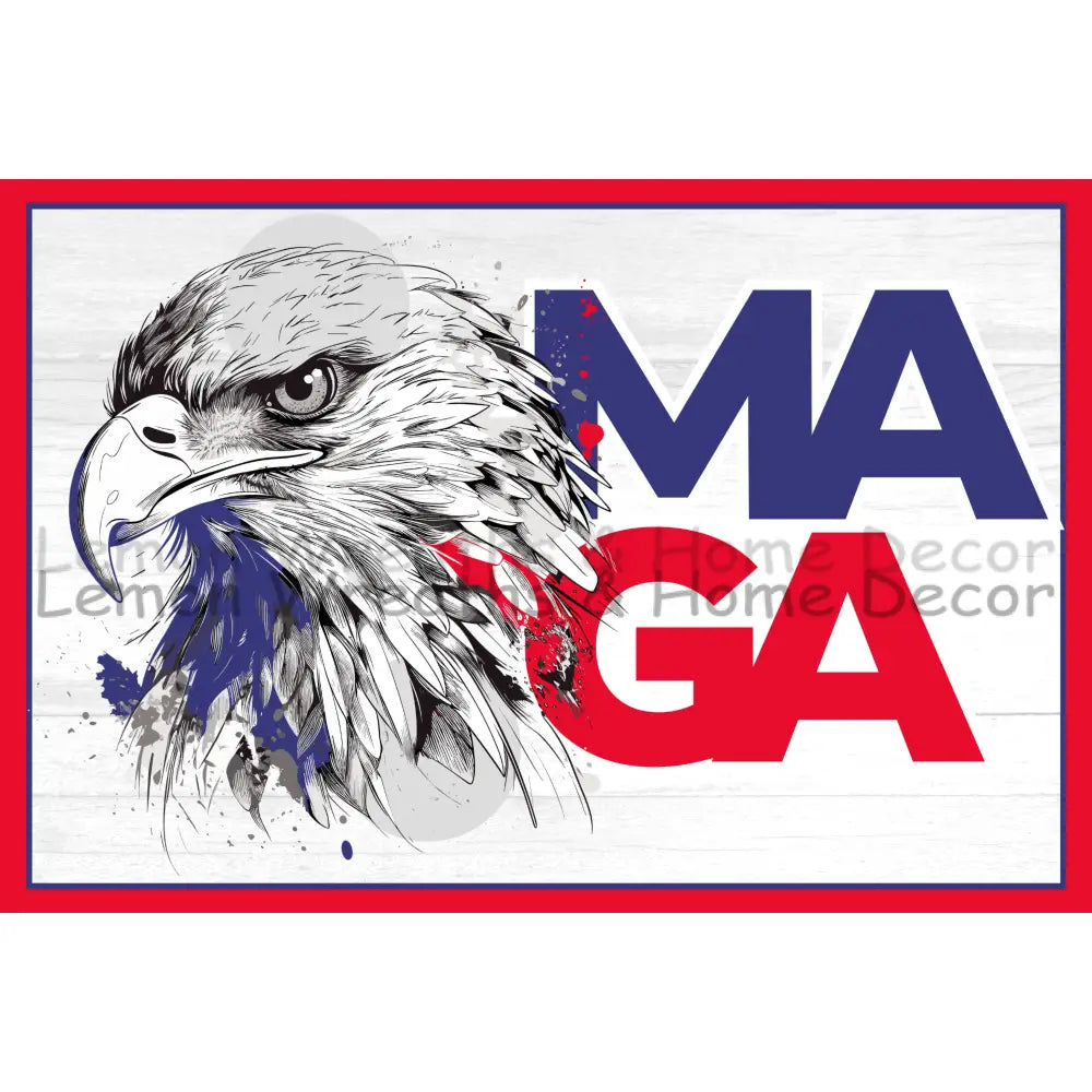 Trump Maga Eagle Metal Sign