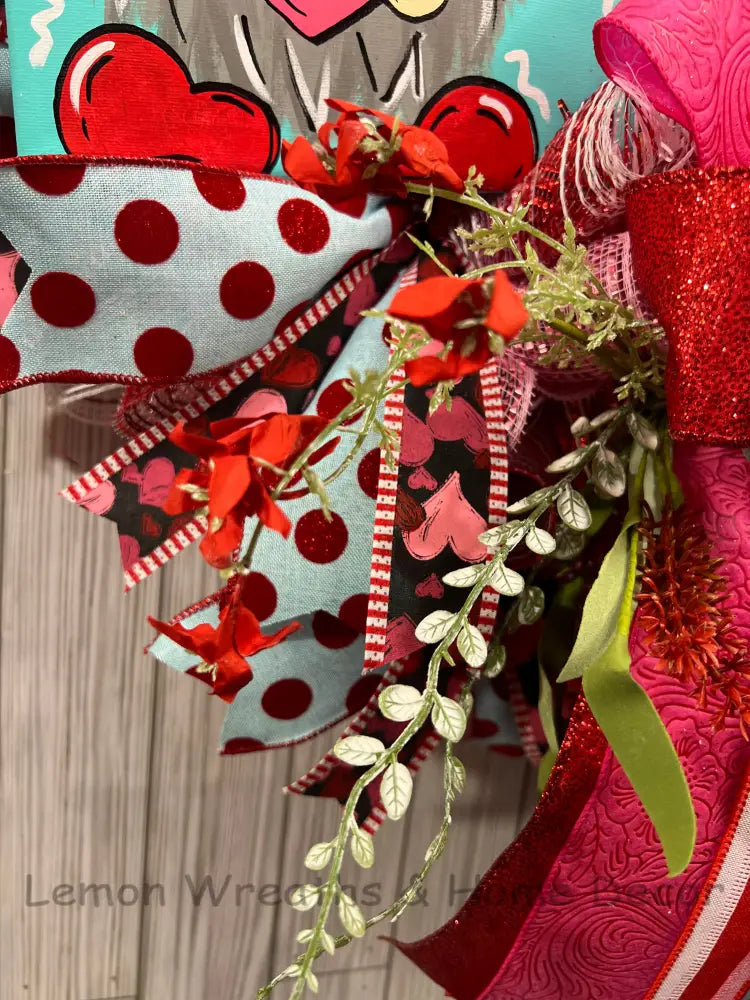Valentine Gnome Wreath