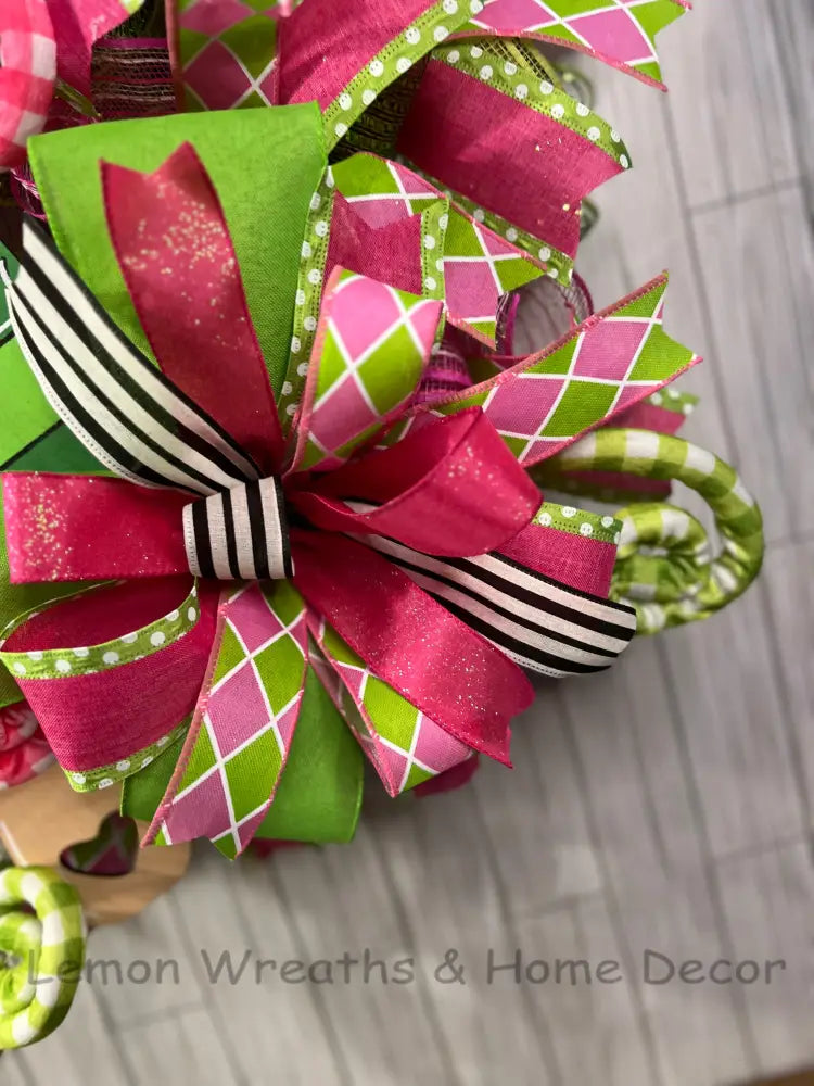 Watermelon Popsicle Summer Wreath