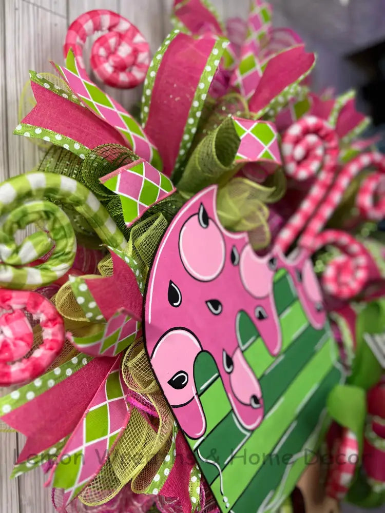 Watermelon Popsicle Summer Wreath