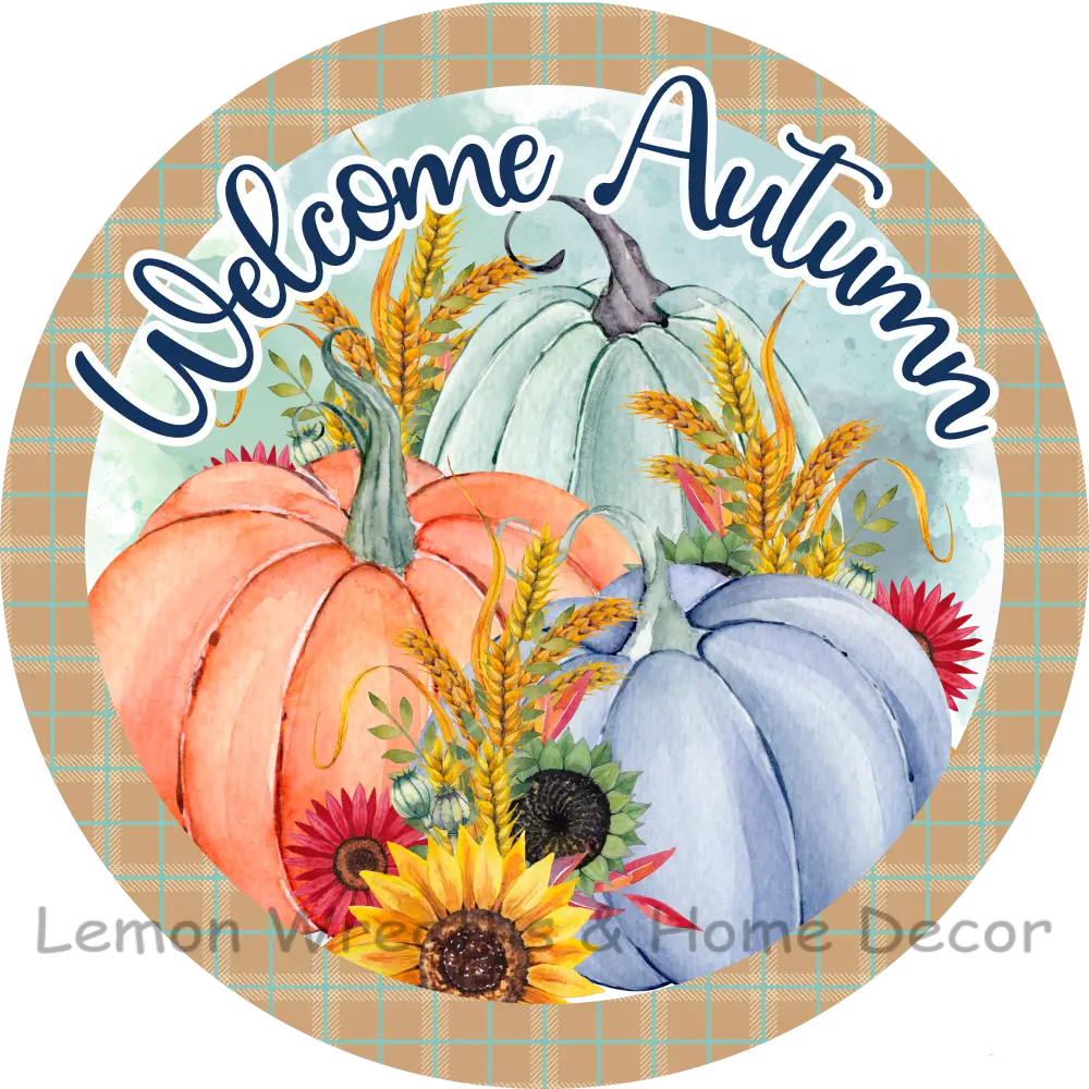 Welcome Autumn Metal Sign 8