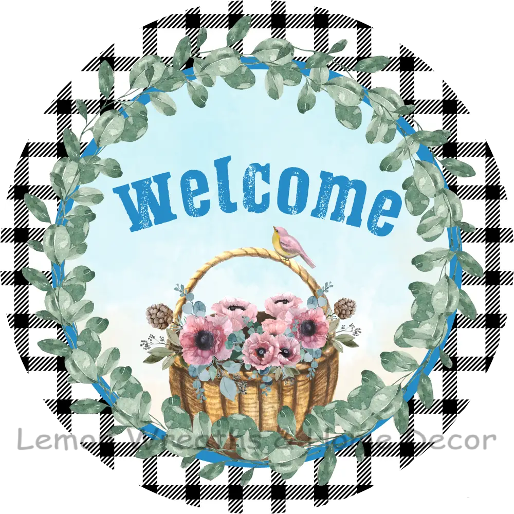 Welcome Pink Magnolias Basket 8