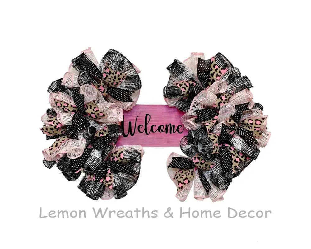 Welcome Sign Wood Various Colors