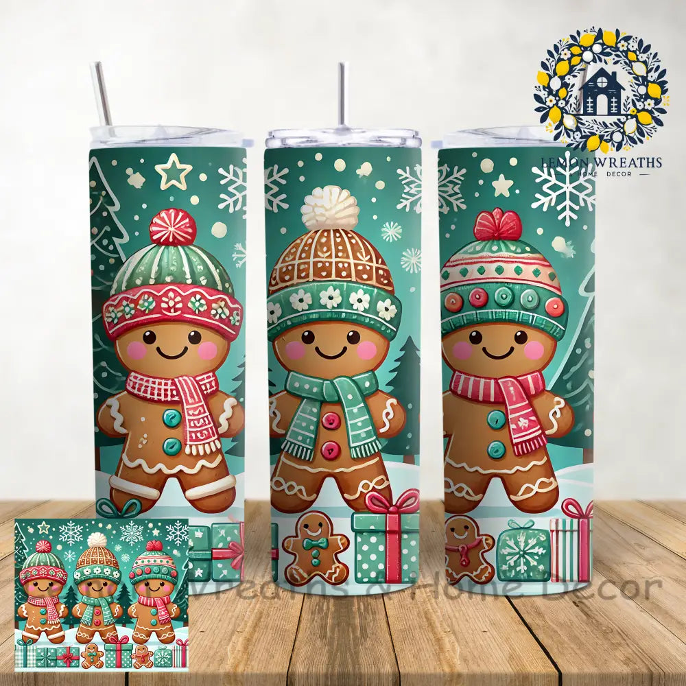 Winter Gingerbread Trio 20Oz Tumbler