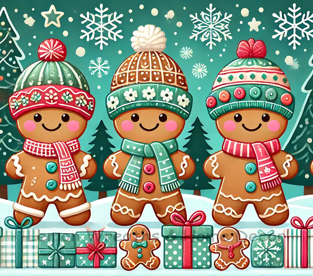 Winter Gingerbread Trio 20Oz Tumbler