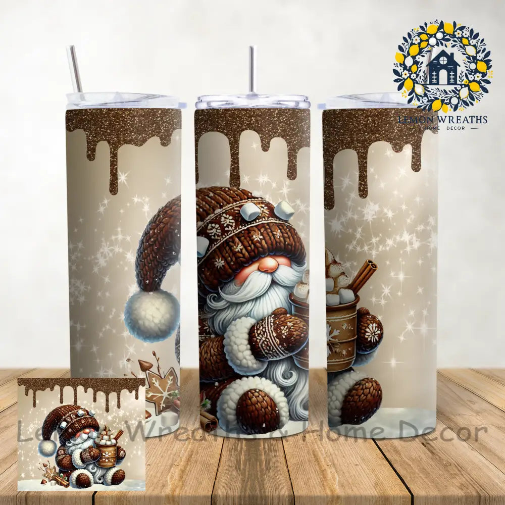 Winter Gnome With Cocoa 20Oz Tumbler