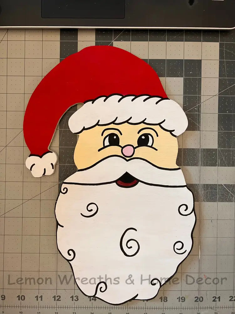 Wood Santa Face 15