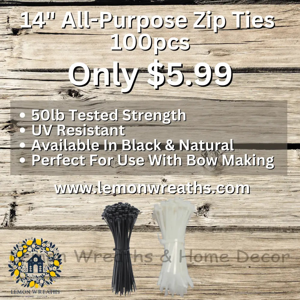 11’’ All-Purpose Zip Ties (100Pcs)