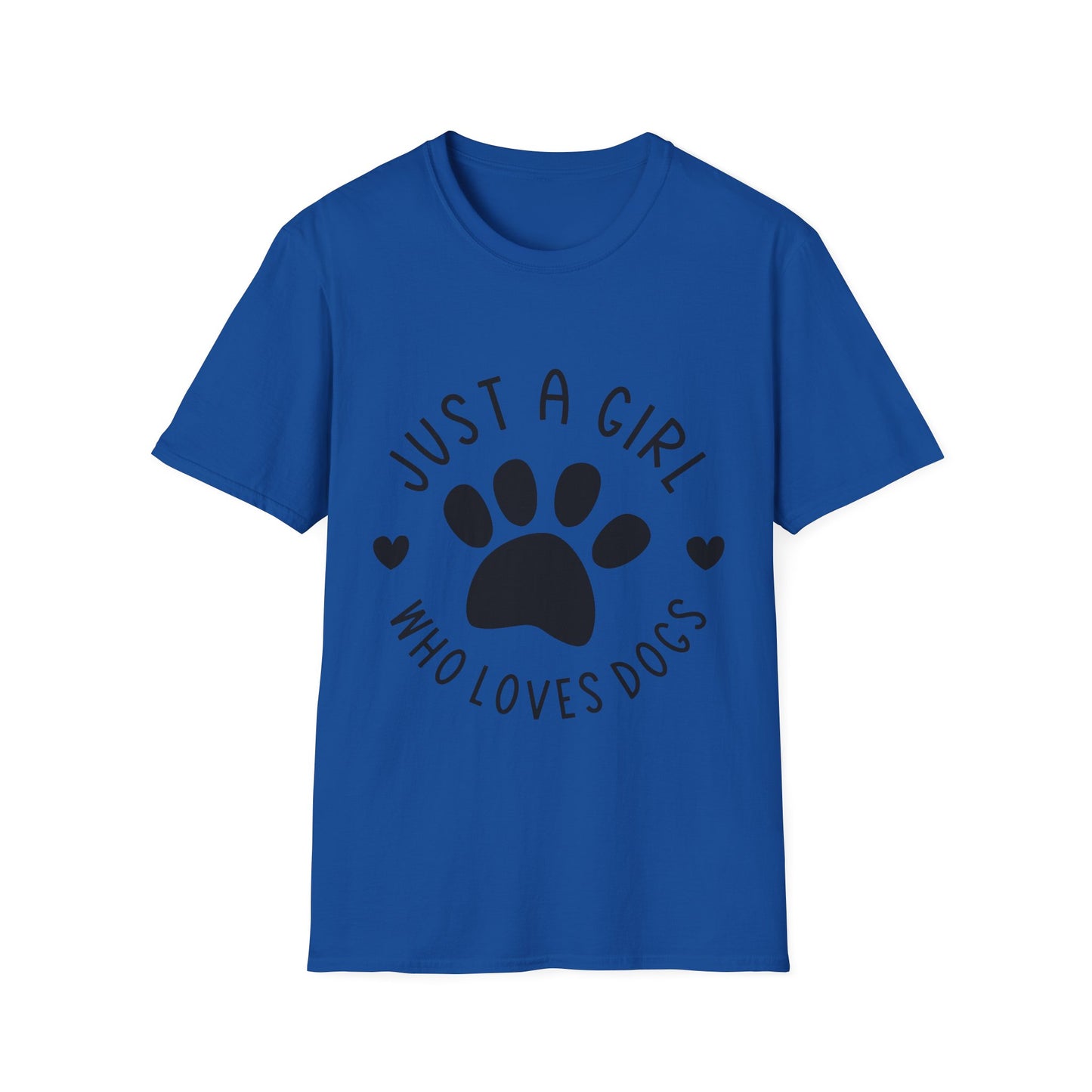 Just A Girl Who Loves Dogs Unisex Softstyle Tee