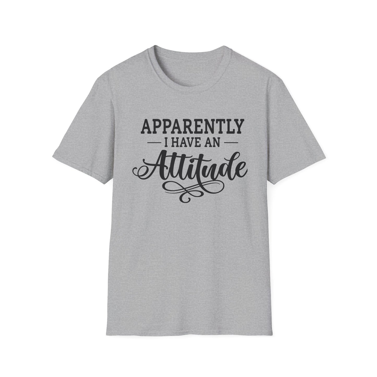 Apparently I Have An Attitude Unisex Softstyle T-Shirt