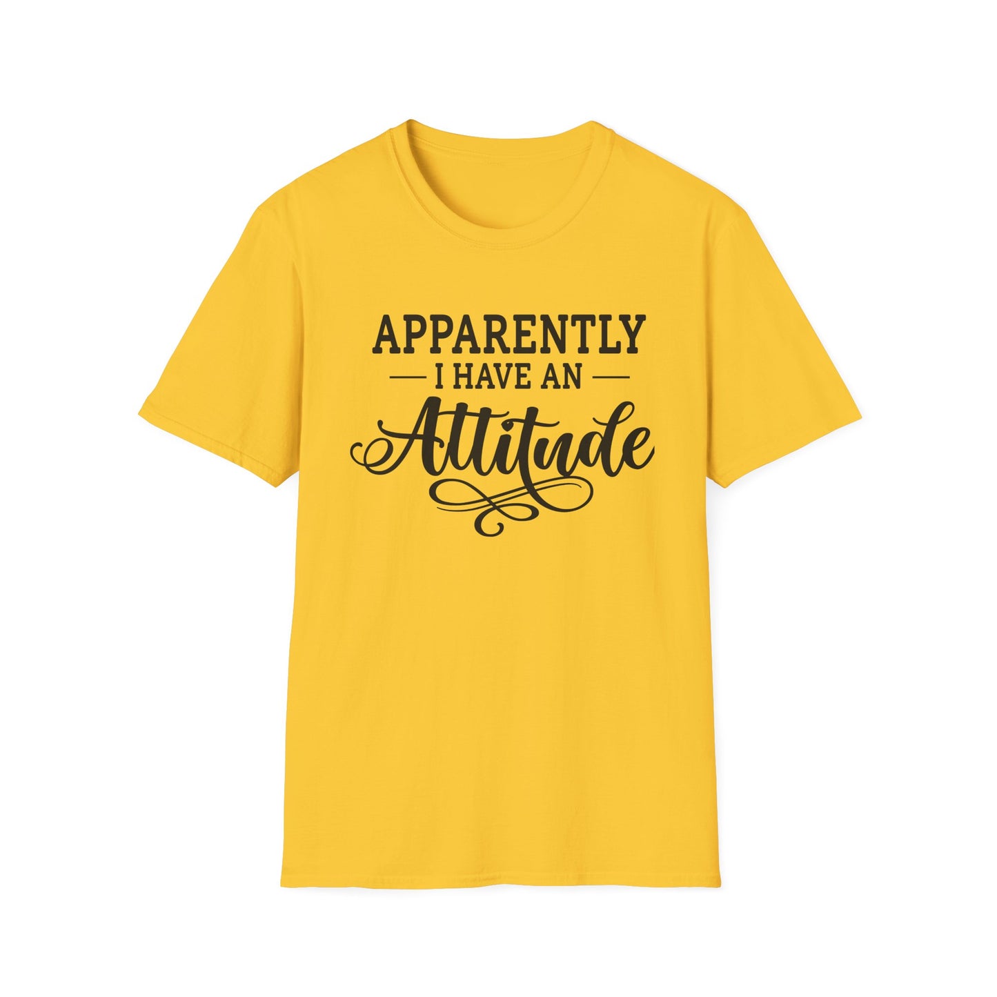 Apparently I Have An Attitude Unisex Softstyle T-Shirt