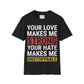 Your Love Makes Me Strong Your Hate Makes Me Unstoppable Unisex Softstyle T-Shirt