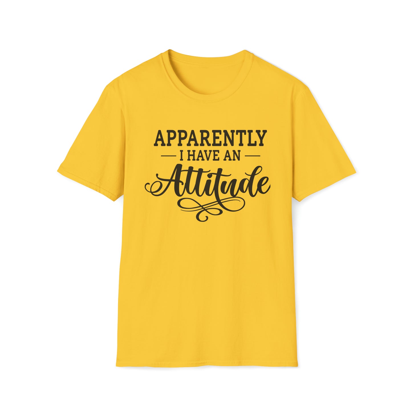 Apparently I Have An Attitude Unisex Softstyle T-Shirt
