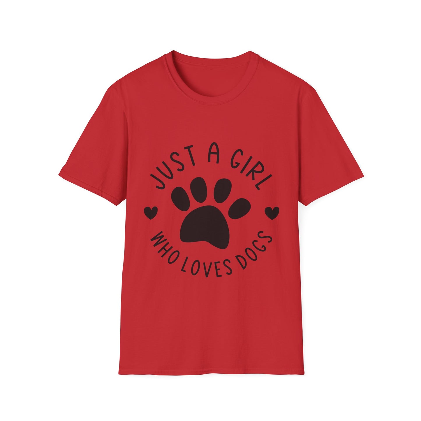 Just A Girl Who Loves Dogs Unisex Softstyle Tee