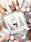 Merry Christmas Blush & Silver Glitter Wreath