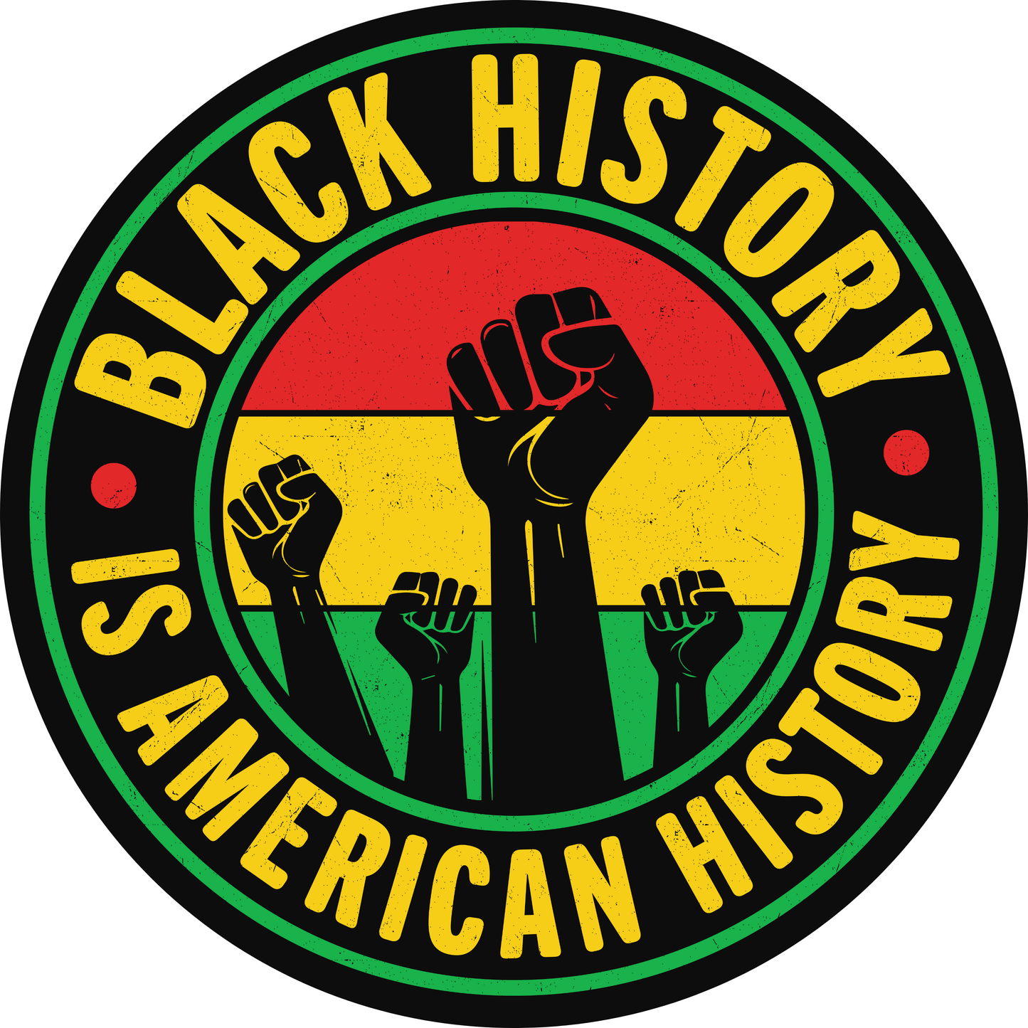 Black History Is American History Metal Sign