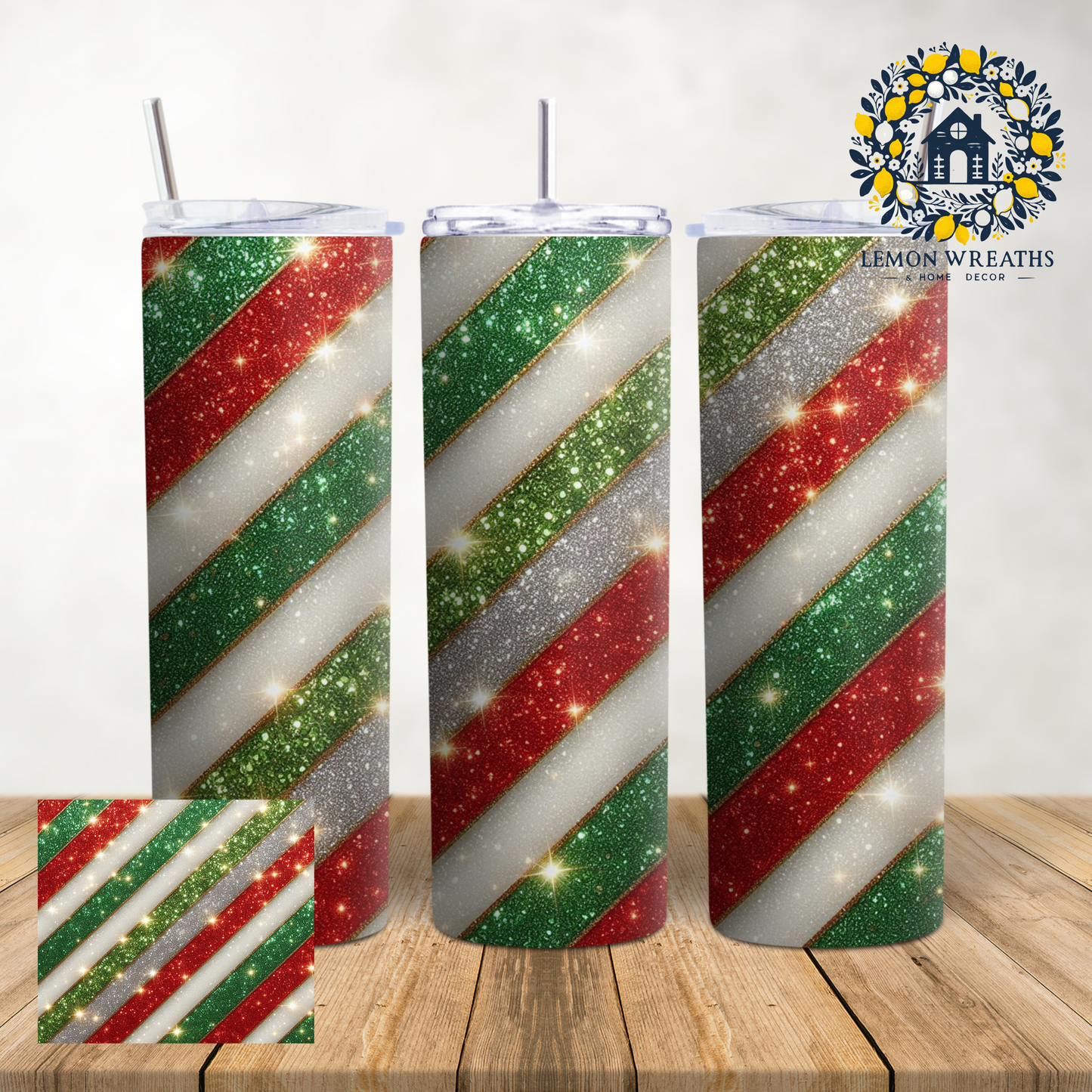 Christmas Glitter & Sparkle 20oz Tumbler