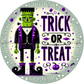 Dapper Frankie's Trick or Treat Metal Sign