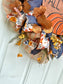 Hello Fall Pumpkin Mesh Wreath