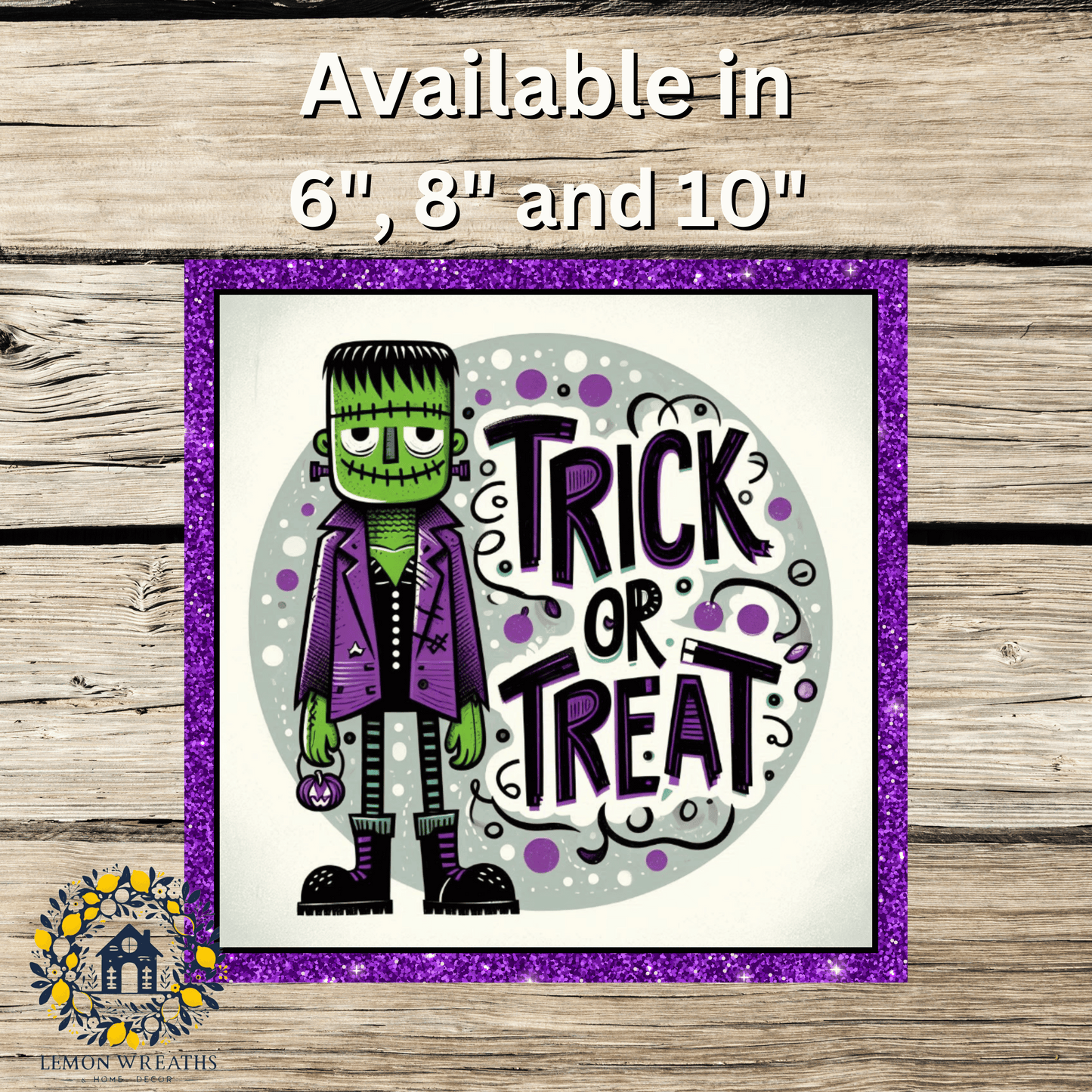 Frankie's Ghoulish Trick or Treat Metal Sign