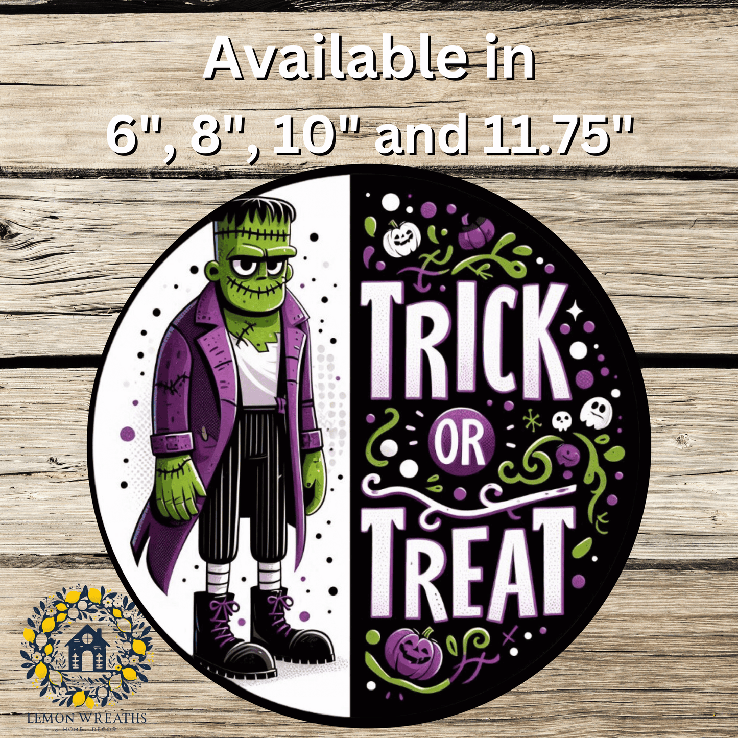 Frankie's Spooky Trick or Treat Metal Sign