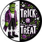 Frankie's Spooky Trick or Treat Metal Sign