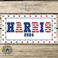 Harris 2024 Stars and Stripes Metal Sign