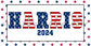 Harris 2024 Stars and Stripes Metal Sign